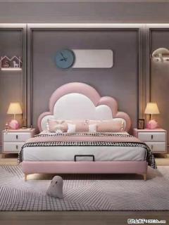 佛山大厂货，高质量仿真皮，实木床边，高密度海绵，带实木床板，全新包装，特价处理 - 七台河28生活网 qth.28life.com