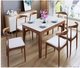 T08高级长方桌，胡桃色  1.35米带炉一桌四椅650元，现货11套。 - 七台河28生活网 qth.28life.com